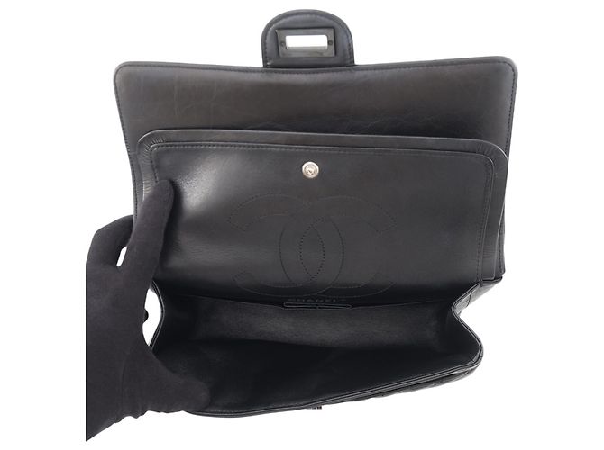Borsa a tracolla con catena Chanel 2.55 Nero - vista 7