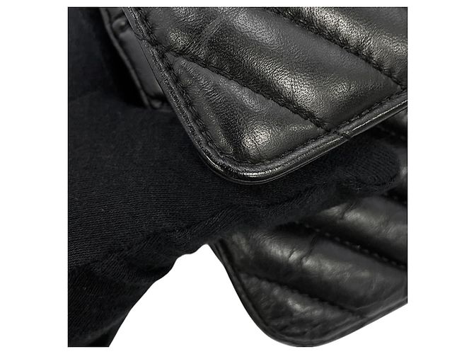 Borsa a tracolla con catena Chanel 2.55 Nero - vista 8