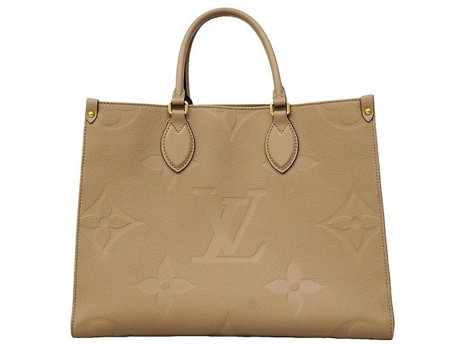 Borsa Tote Louis Vuitton Monogram Empreinte OnTheGo MM Grigio - vista 12
