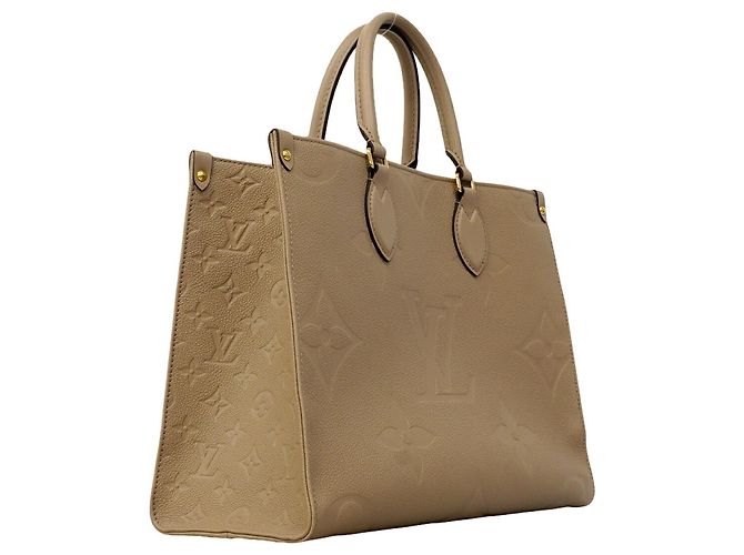 Borsa Tote Louis Vuitton Monogram Empreinte OnTheGo MM Grigio - vista 2