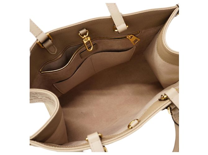 Borsa Tote Louis Vuitton Monogram Empreinte OnTheGo MM Grigio - vista 4