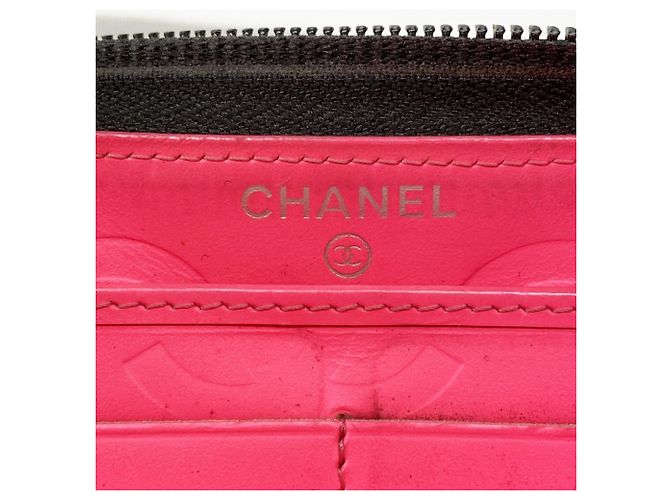 Cartera larga de cordero Cambon Chanel Negro - vista 4