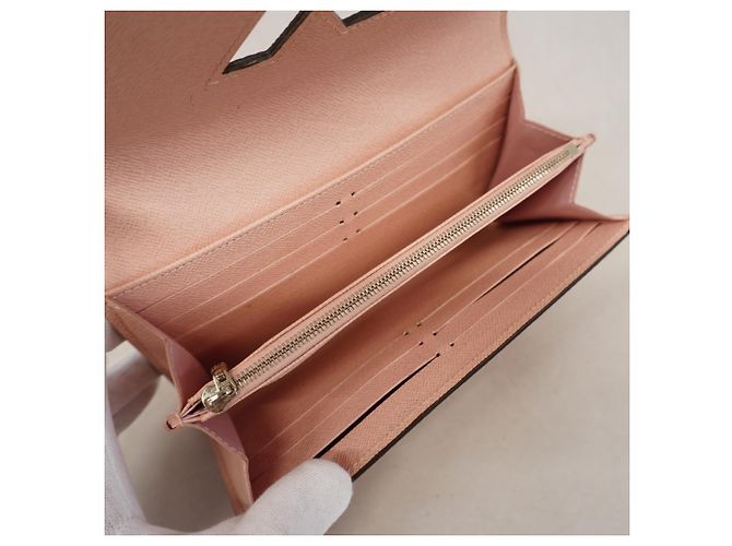 Cartera larga Twist en piel Epi Louis Vuitton Rosa - vista 4