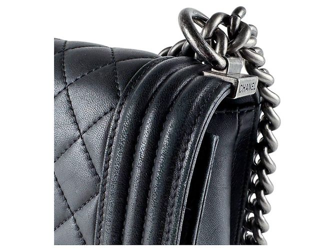 Borsa a Spalla Chanel - Boy Large Nero - vista 6