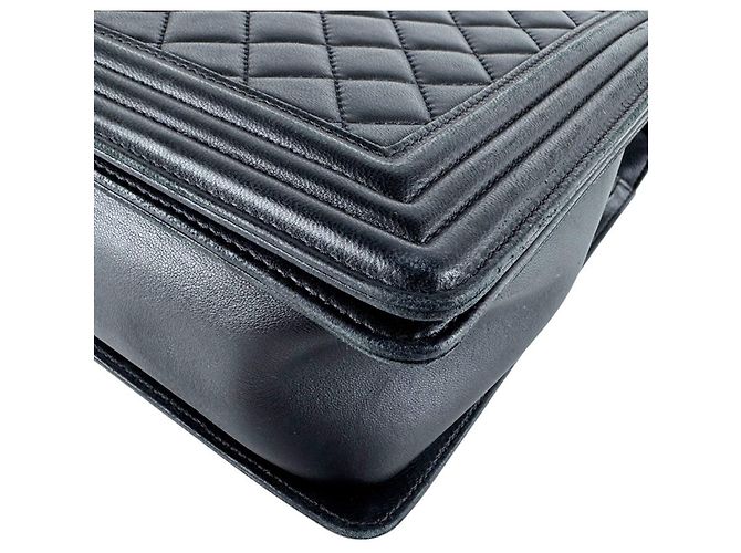 Borsa a Spalla Chanel - Boy Large Nero - vista 7