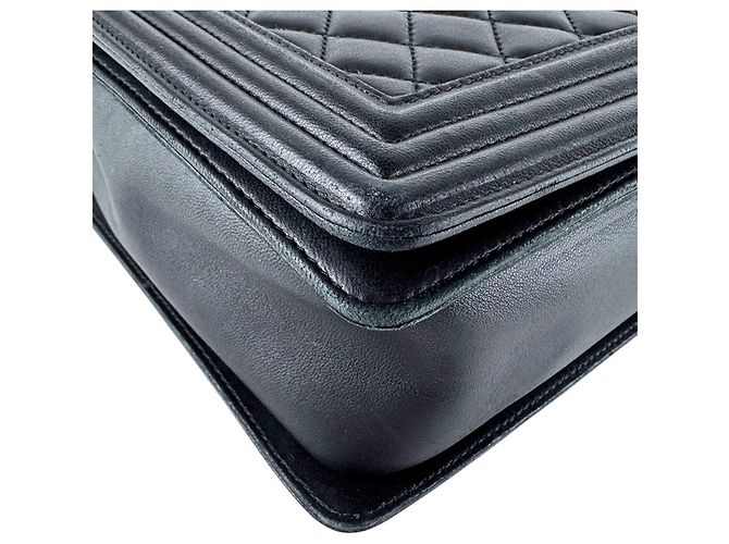 Borsa a Spalla Chanel - Boy Large Nero - vista 8
