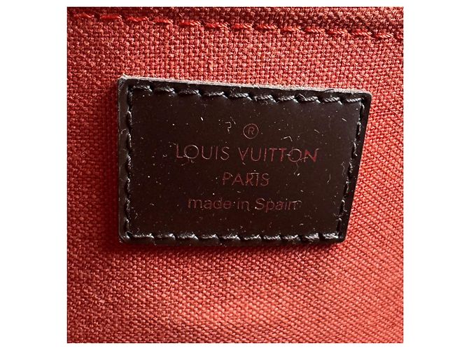 Borsa Louis Vuitton Damier Ribera MM Marrone Damier ebene - vista 11