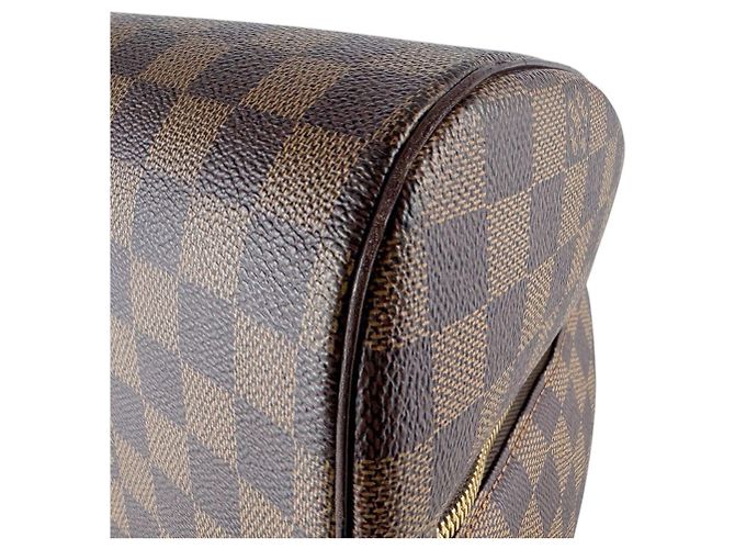 Borsa Louis Vuitton Damier Ribera MM Marrone Damier ebene - vista 8