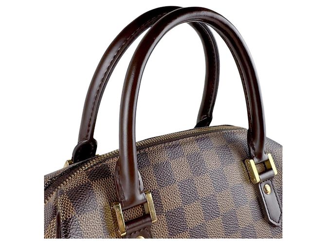 Borsa Louis Vuitton Damier Ribera MM Marrone Damier ebene - vista 9