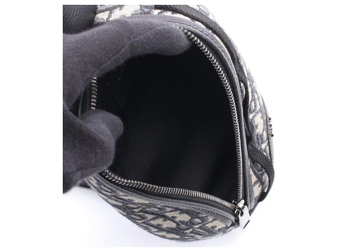 Marsupio Christian Dior Dior SCARAB Nero Beige Blu navy - vista 3