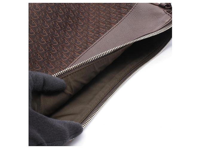 Borsa a tracolla Christian Dior Dior Street Chic Trotter Marrone - vista 5