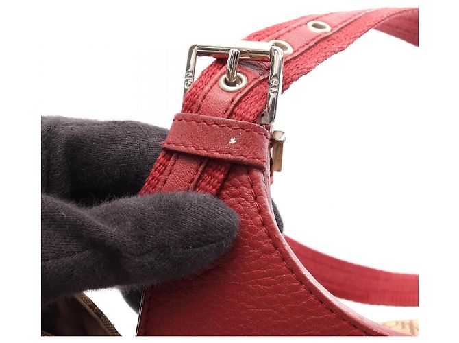 Borsa Christian Dior Dior Street Chic Trotter Rosso Beige - vista 12