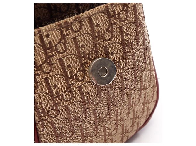 Borsa Christian Dior Dior Street Chic Trotter Rosso Beige - vista 13