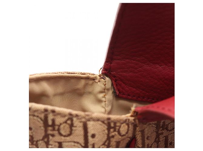 Borsa Christian Dior Dior Street Chic Trotter Rosso Beige - vista 14