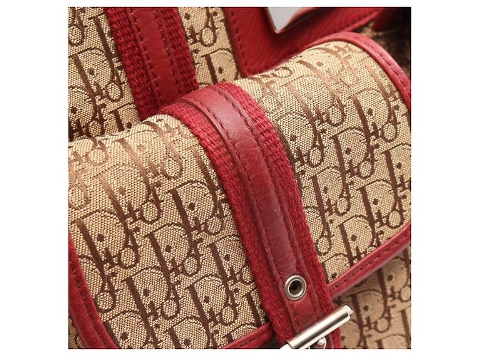 Borsa Christian Dior Dior Street Chic Trotter Rosso Beige - vista 9
