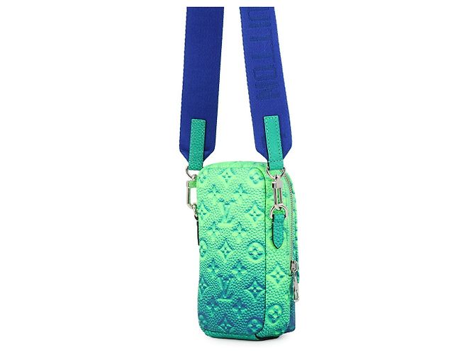 Borsa a Spalla Louis Vuitton Double Phone Pouch Arancione - vista 2