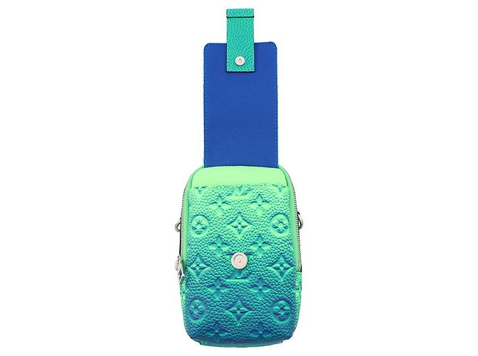 Borsa a Spalla Louis Vuitton Double Phone Pouch Arancione - vista 5