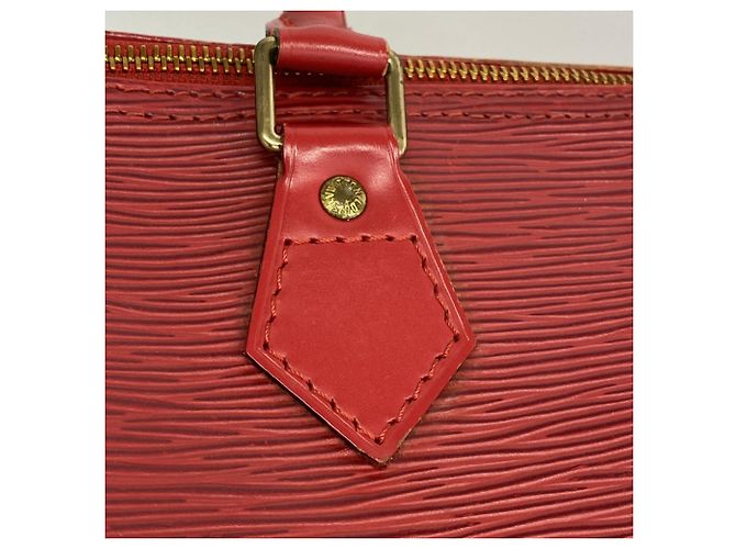 Borsa Louis Vuitton Epi Speedy 30 Rosso - vista 10