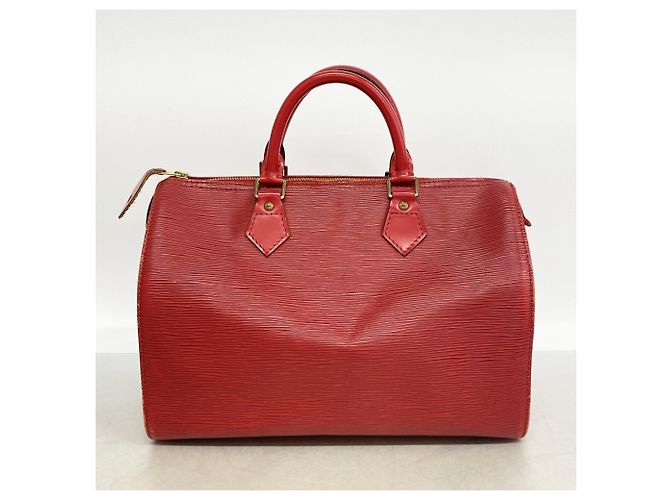 Borsa Louis Vuitton Epi Speedy 30 Rosso - vista 12