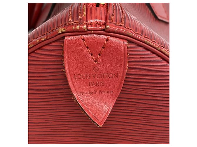 Borsa Louis Vuitton Epi Speedy 30 Rosso - vista 5