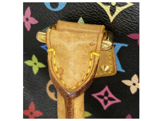 Louis Vuitton Monogram Multicolor Speedy 30 Handtasche Schwarz - Ansicht 10