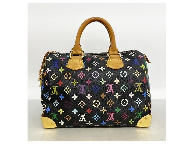 Louis Vuitton Monogram Multicolor Speedy 30 Handtasche Schwarz - Ansicht 12