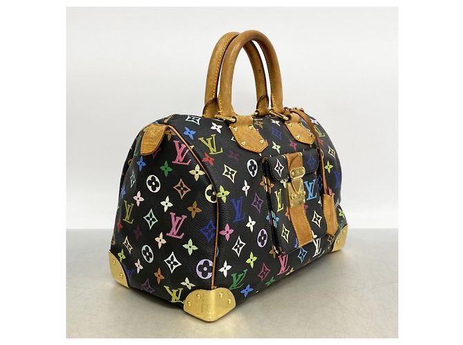 Louis Vuitton Monogram Multicolor Speedy 30 Handtasche Schwarz - Ansicht 2