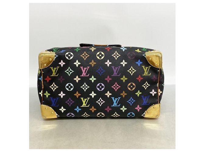 Louis Vuitton Monogram Multicolor Speedy 30 Handtasche Schwarz - Ansicht 3
