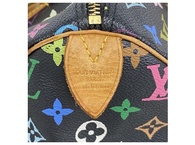 Louis Vuitton Monogram Multicolor Speedy 30 Handtasche Schwarz - Ansicht 5