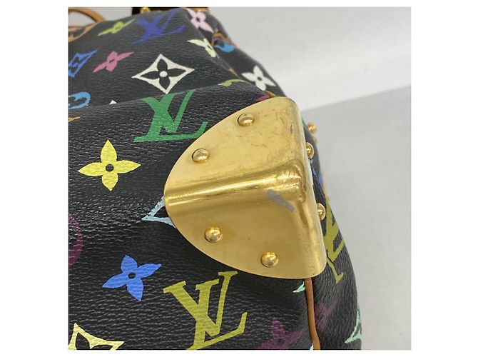 Louis Vuitton Monogram Multicolor Speedy 30 Handtasche Schwarz - Ansicht 7