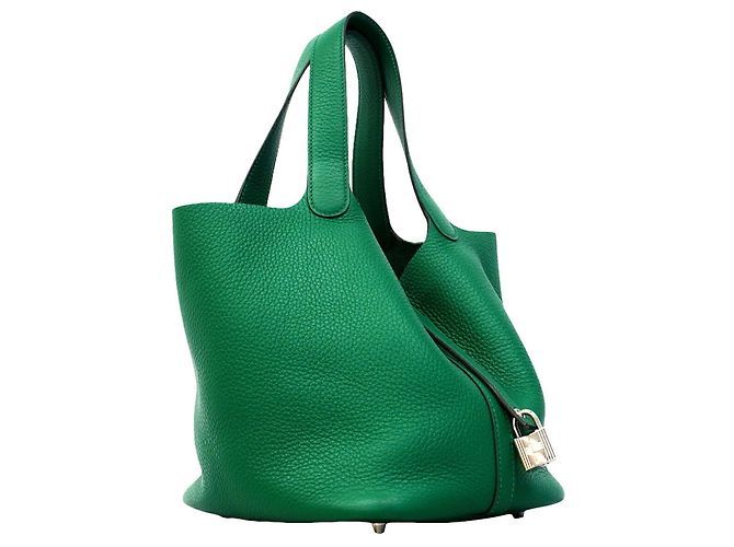 Hermès Borsa Hermes Picotin Lock MM in verde - vista 2