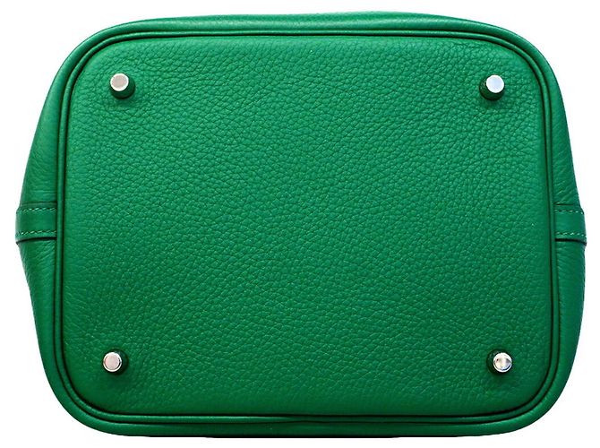 Hermès Borsa Hermes Picotin Lock MM in verde - vista 3