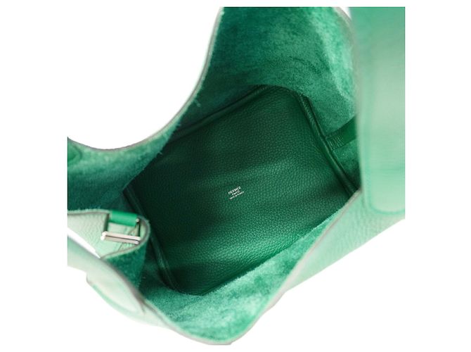 Hermès Borsa Hermes Picotin Lock MM in verde - vista 4
