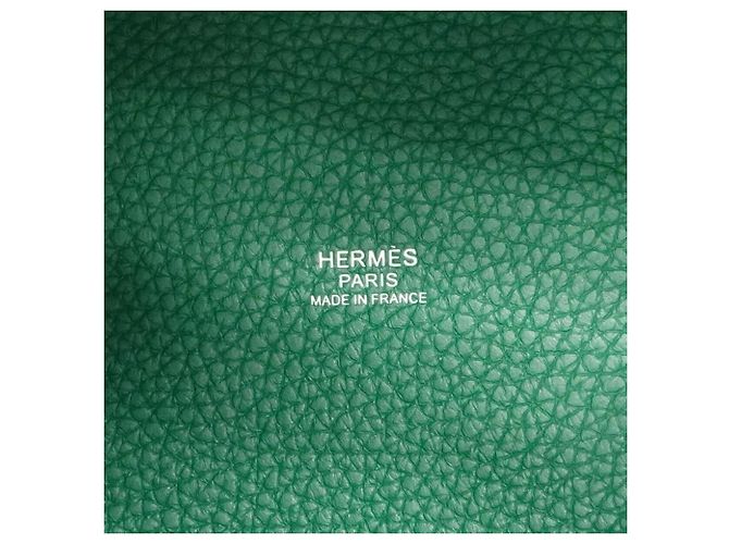Hermès Borsa Hermes Picotin Lock MM in verde - vista 5