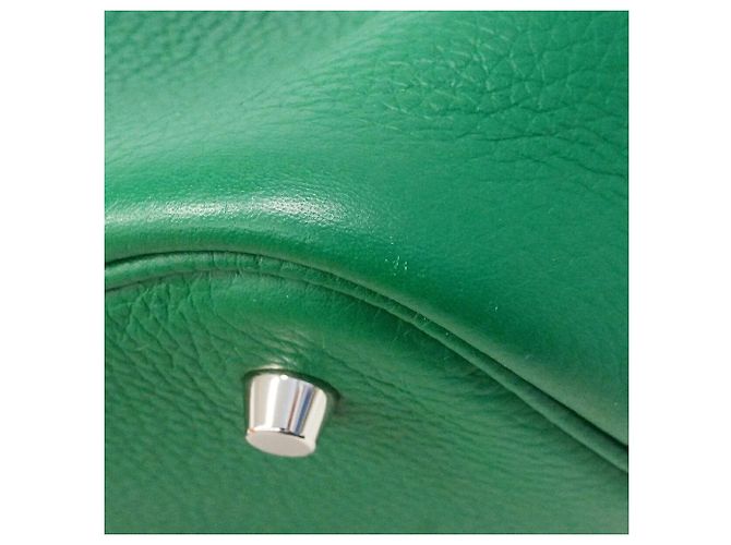 Hermès Borsa Hermes Picotin Lock MM in verde - vista 7