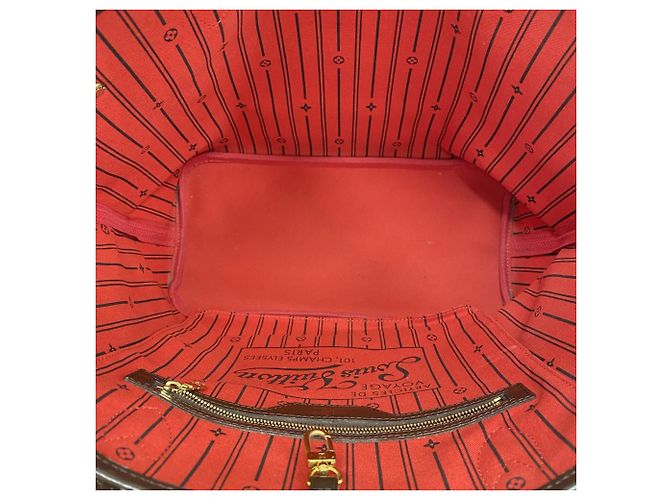 Borsa Tote Louis Vuitton Damier Neverfull MM N51105 Ebene Damier ebene - vista 4