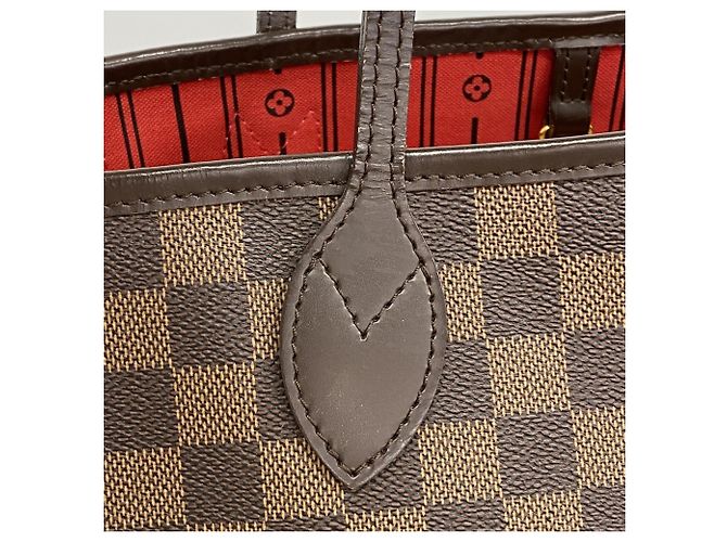 Borsa Tote Louis Vuitton Damier Neverfull MM N51105 Ebene Damier ebene - vista 9
