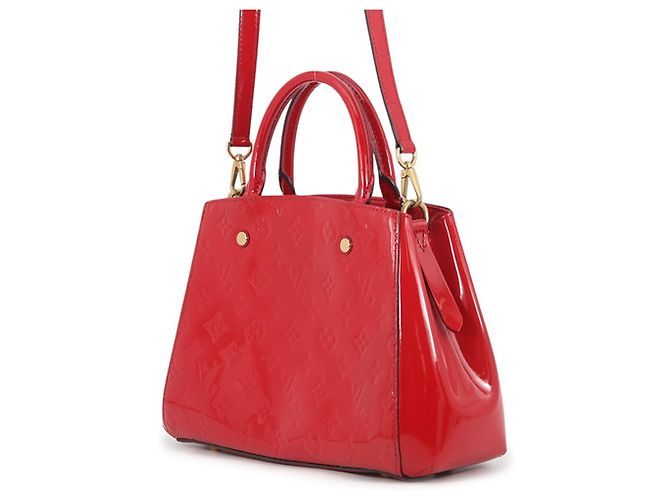 Borsa Louis Vuitton Monogram Vernis Montaigne BB Rosa - vista 2