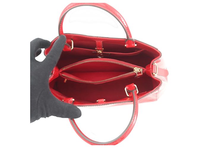 Borsa Louis Vuitton Monogram Vernis Montaigne BB Rosa - vista 6