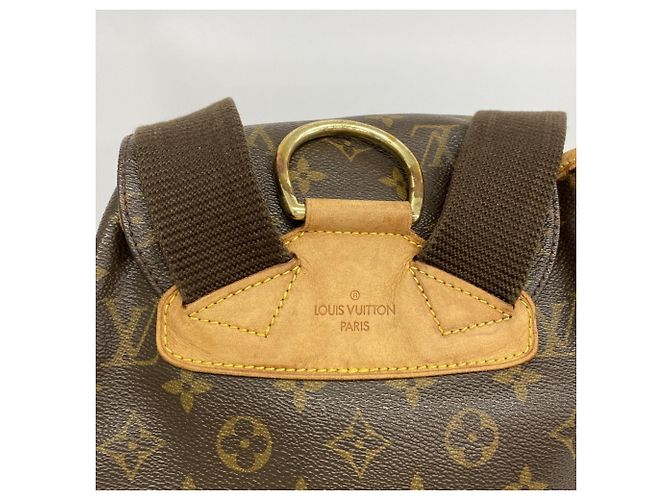 Zaino Louis Vuitton Monogram Montsouris GM Marrone - vista 12