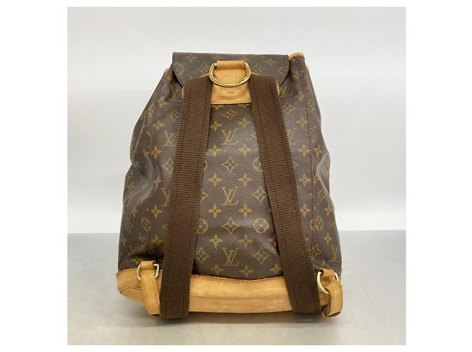Zaino Louis Vuitton Monogram Montsouris GM Marrone - vista 15