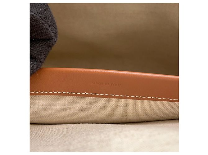 Triomphe Céline Celine Canvas Tote Bag in Elfenbein Roh - Ansicht 12