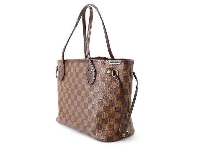 Borsa Tote Louis Vuitton Damier Ebene Neverfull PM Rosso - vista 2