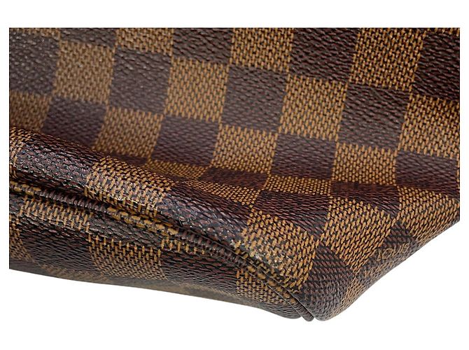 Borsa Tote Louis Vuitton Damier Ebene Neverfull PM Rosso - vista 7