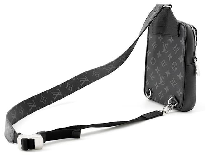 Borsa a tracolla Louis Vuitton Monogram Eclipse Taiga Outdoor Nero - vista 2