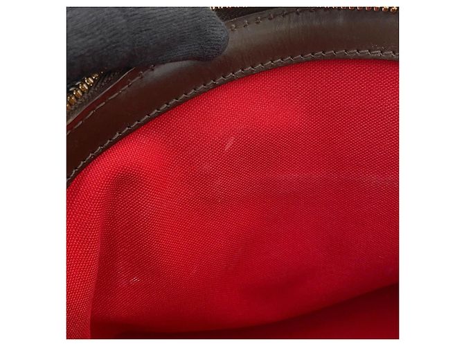 Borsa Louis Vuitton Damier Ebene Verona PM Rosso - vista 13