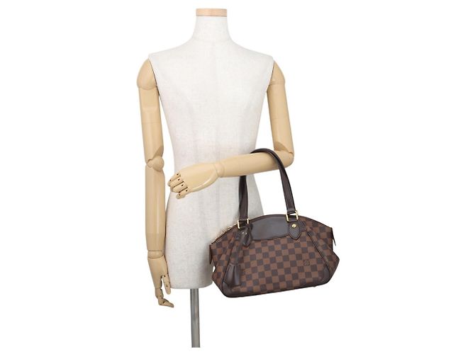Borsa Louis Vuitton Damier Ebene Verona PM Rosso - vista 4