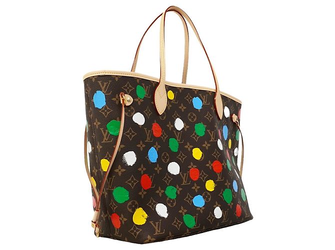 Borsa Tote Louis Vuitton Monogram Neverfull MM Marrone Multicolore - vista 2