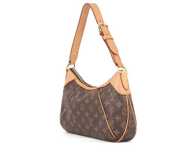 Borsa a spalla Louis Vuitton Monogram Thames PM Marrone - vista 2