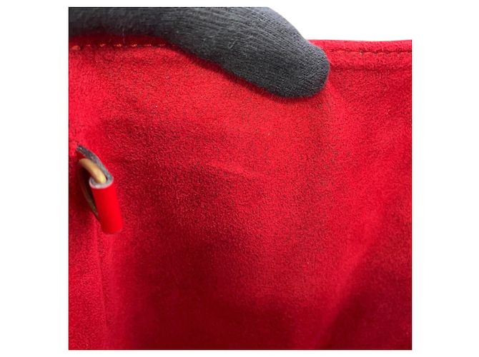Borsa a Spalla Louis Vuitton Epi Sac Depaule PM Rosso - vista 10